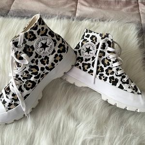 CONVERSE. Chuck Taylor. Cheetah print. Like new condition. Used once.